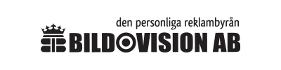 en header där det står Bildovision den personliga reklambyrån